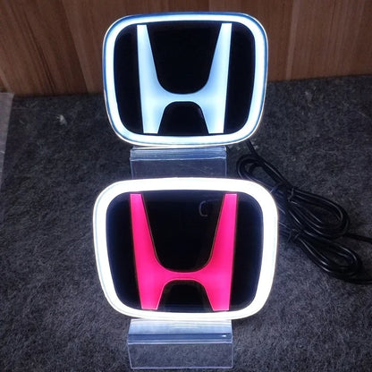 Honda LED Light Emblem Badge – Illuminated Front Rear Trunk Logo