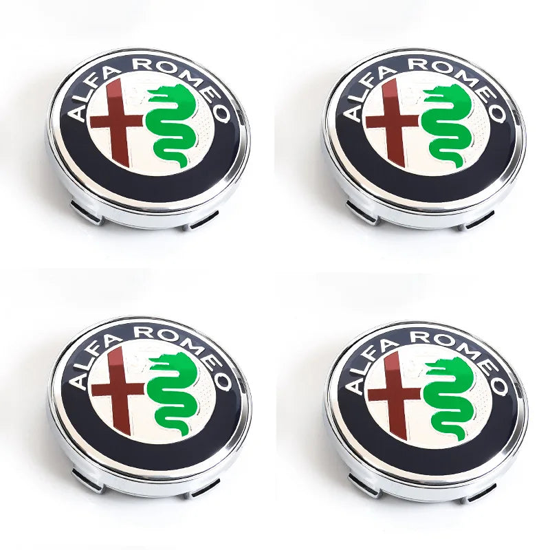 Alfa Romeo 4C 159 Spider Giulietta 56mm Car Wheel Center Hub Cap 4Pcs