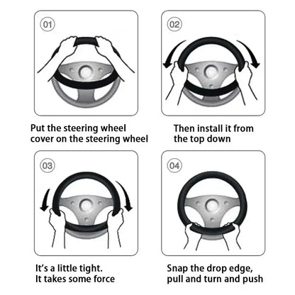 Audi Suede Anti-Slip Steering Wheel Cover