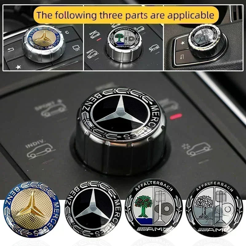 Mercedes-Benz AMG Multimedia Knob Decorative Stickers