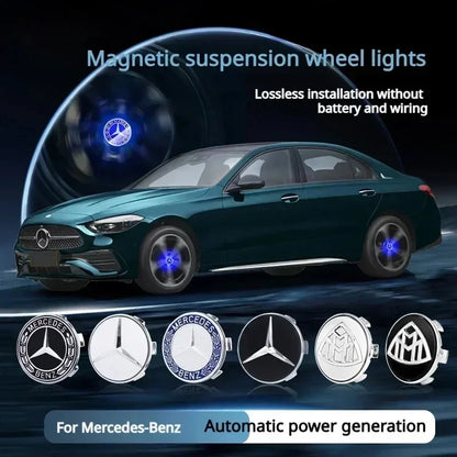 Mercedes Benz LED Hub Light Wheel Caps - Premium Car Accessories