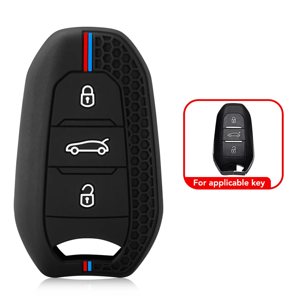 Peugeot & Citroen Silicone Key Cover — 3008, 308, C3, C4