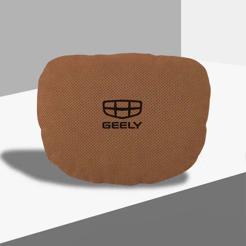 Geely Car Headrest & Lumbar Support Pillow - Headrest yellow