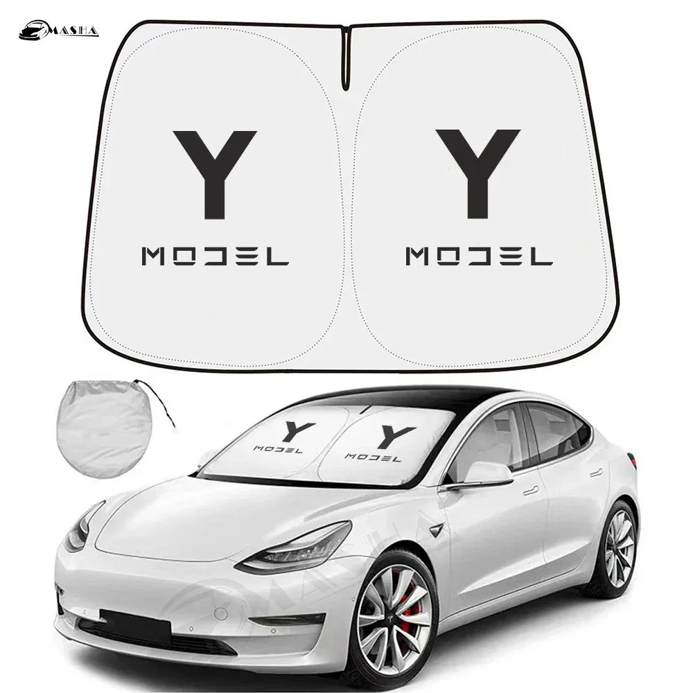 Tesla Model 3 & Model Y Front Windshield Sunshade - C