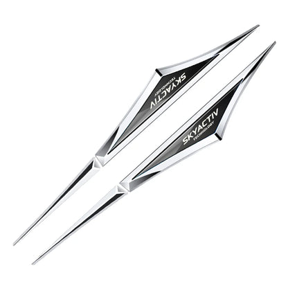 Mazda 3D Alloy Car Stickers – 2-Piece Decorative Emblem Set