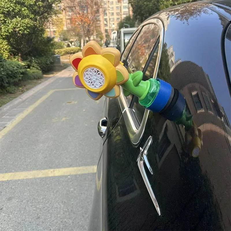 Sunflower Car Bubble Machine – Remote Controlled with Lights - 