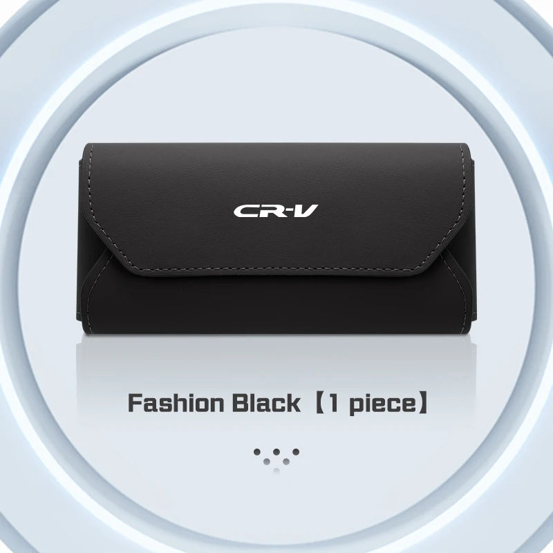 Honda Accord Civic CRV Magnetic Leather Glasses Case Holder