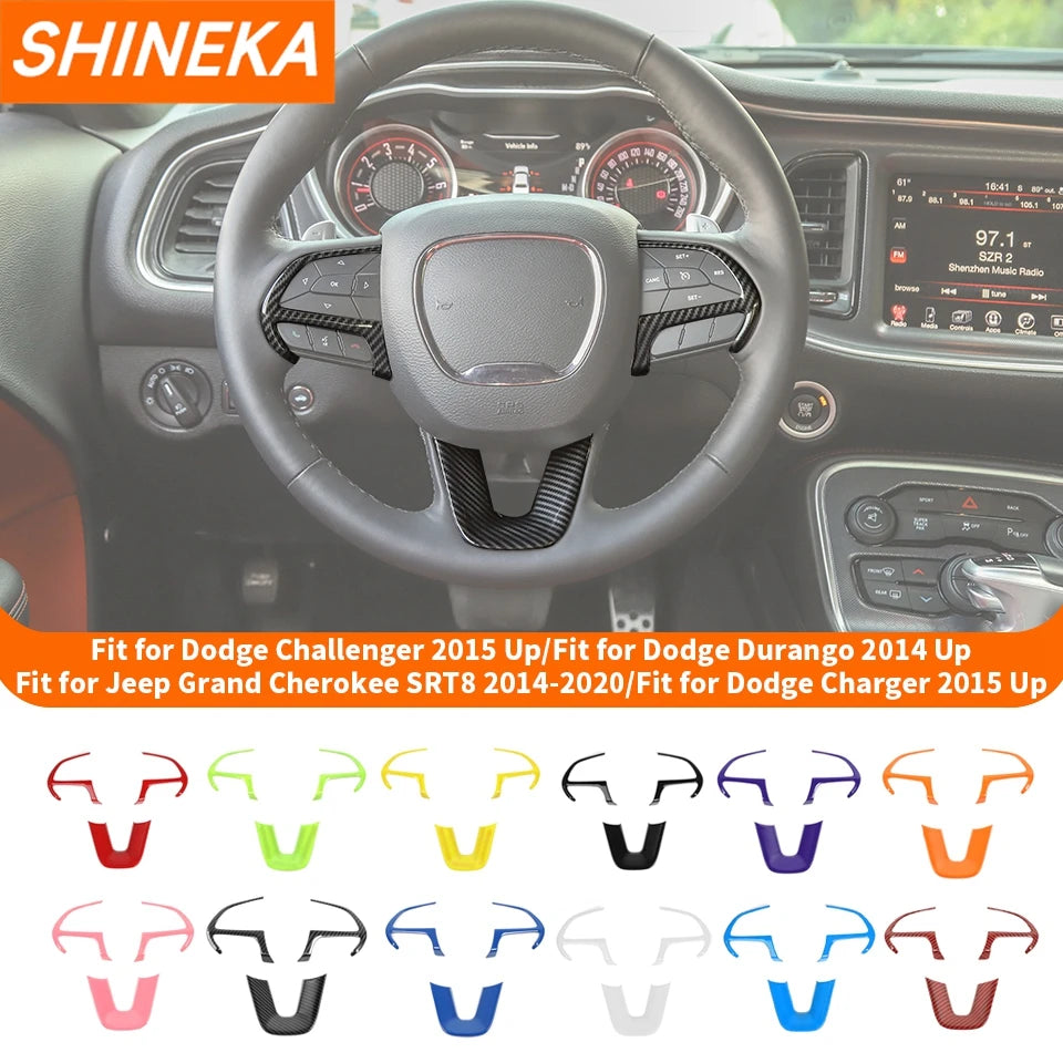 Dodge Carbon Fibre Steering Wheel Cover