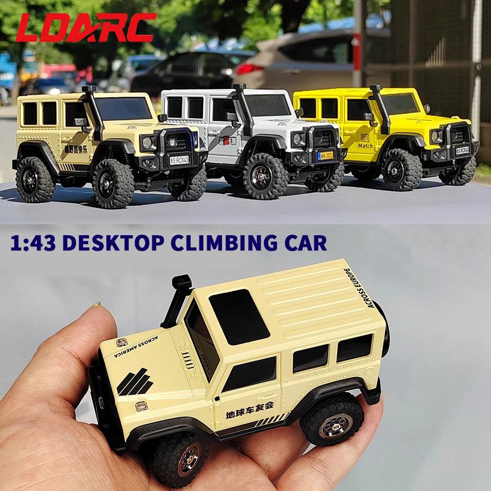 LDARC X43 Mini RC Car – 4WD Electric Remote Control - Lemon Yellow