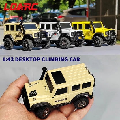 LDARC X43 Mini RC Car – 4WD Electric Remote Control - Lemon Yellow