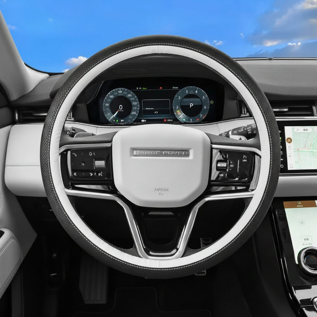 Land Rover Leather Breathable Steering Wheel Cover