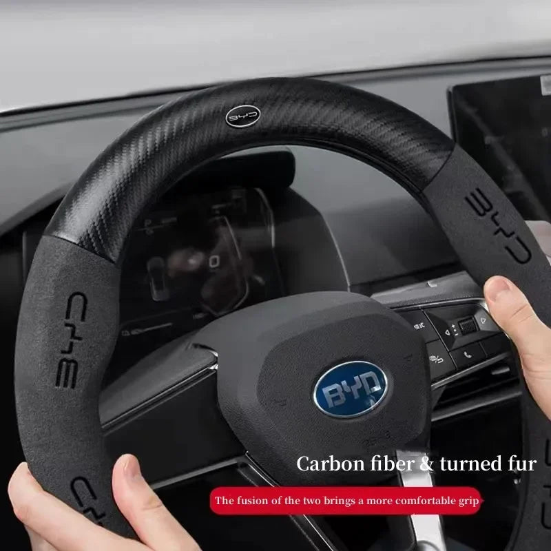 BYD Suede Steering Wheel Cover