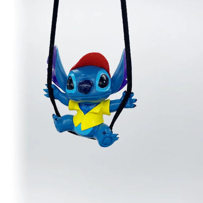 Disney Stitch Car Rearview Mirror Hanging Pendant Action Figure