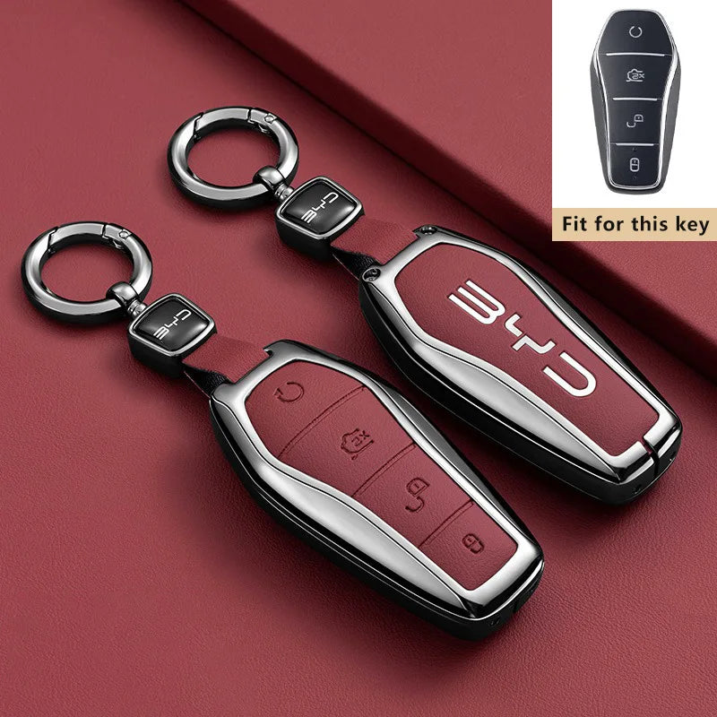 Zinc Alloy Key Case for BYD Tang L EV DM DMi Remote Fob Protection