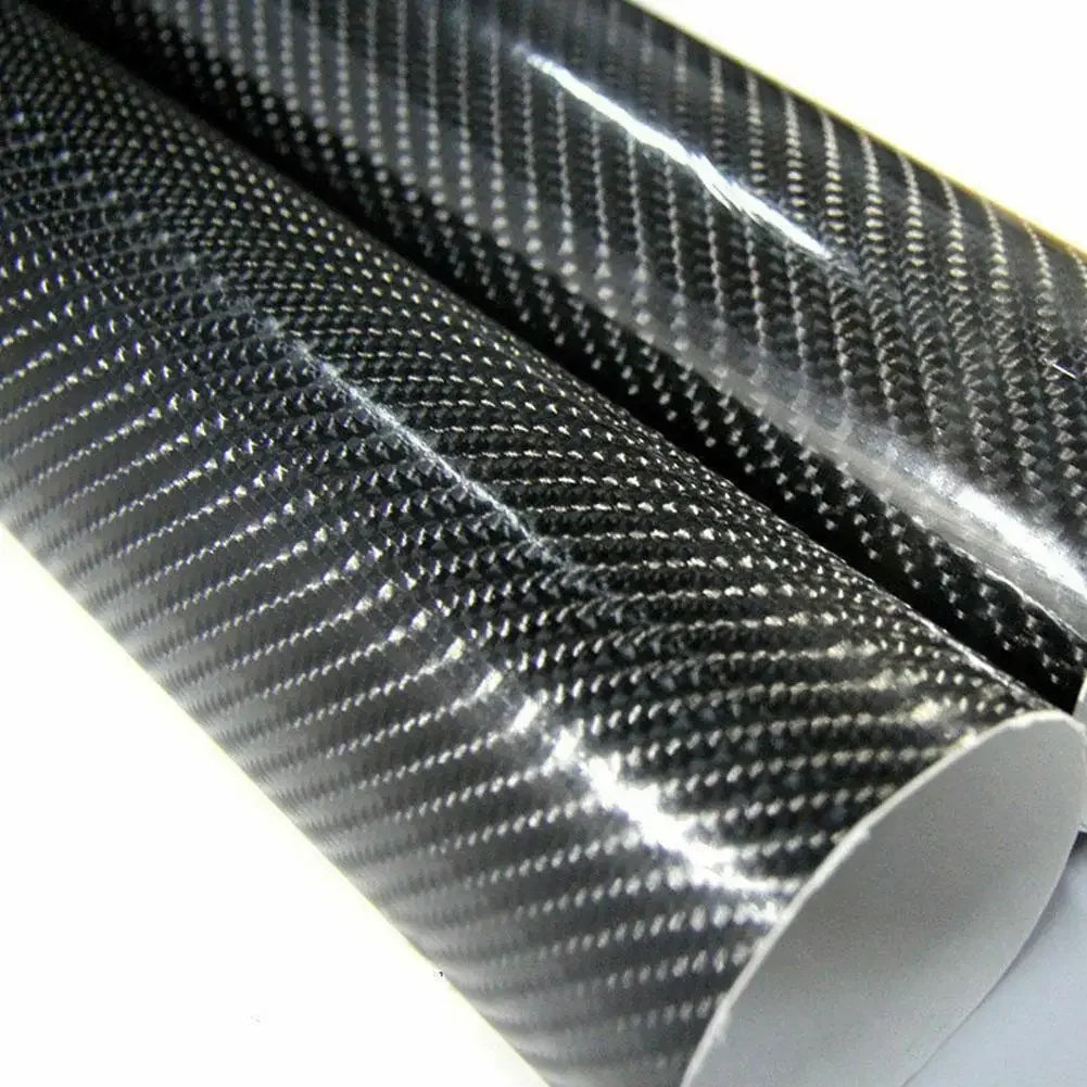 7D Carbon Fiber Vinyl Wrap Film Glossy Self-Adhesive Car Sheet Roll
