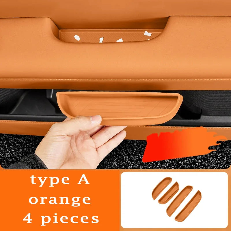 BYD Ti7 Silicone Door Handle Storage Pad - orange