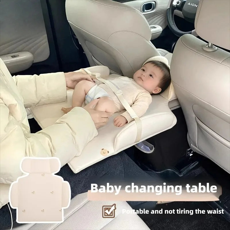 Car Baby Changing Mat – Foldable Backseat Diaper Changing Pad
