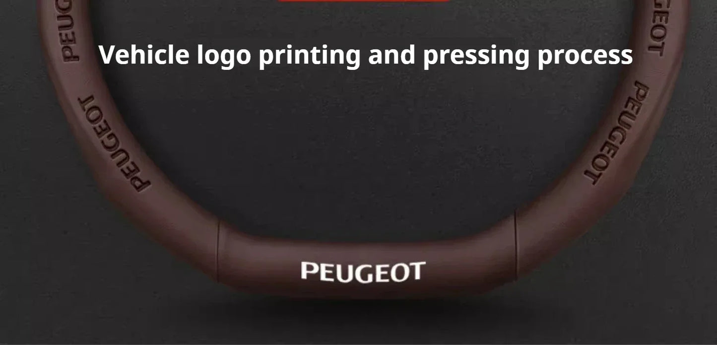 Peugeot Leather Steering Wheel Cover - D Type Black A