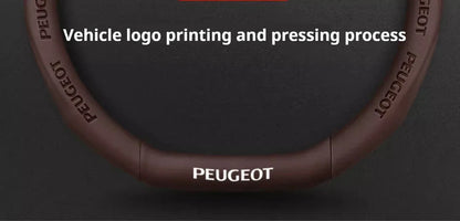 Peugeot Leather Steering Wheel Cover - D Type Black A