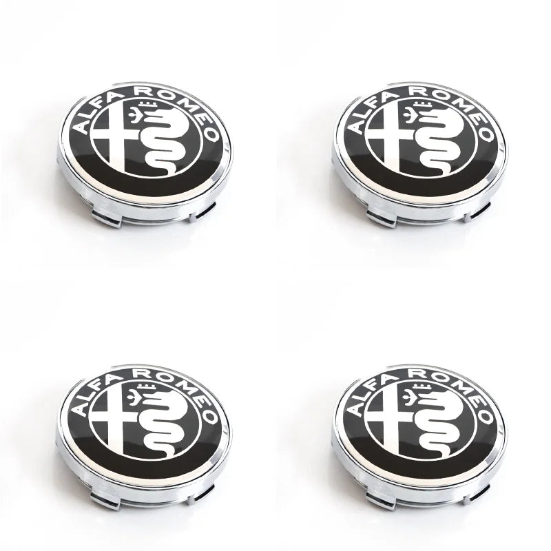 Alfa Romeo 4C 159 Spider Giulietta 56mm Car Wheel Center Hub Cap 4Pcs