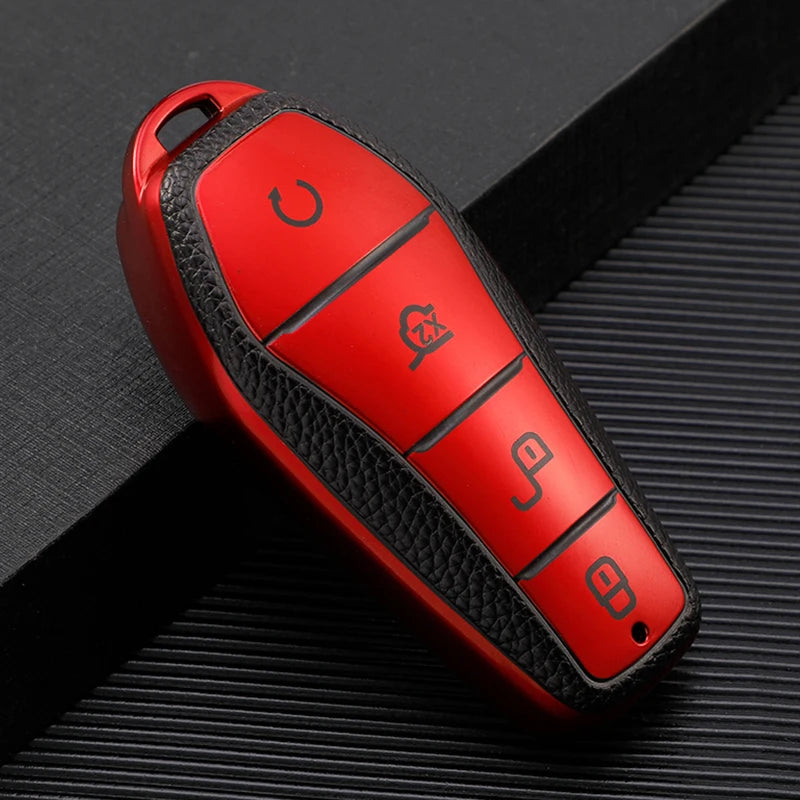 BYD Atto 3 Han EV Dolphin TPU Key Case Cover - 4 Button Protection