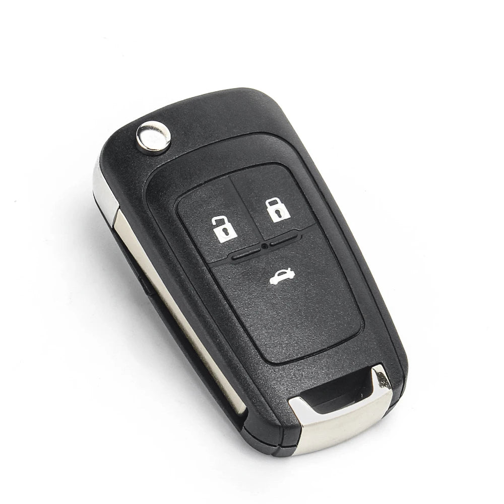 Chevrolet 3 Button Remote Key Shell — HU100 Blade