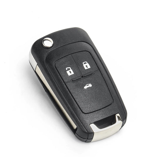 Chevrolet 3 Button Remote Key Shell — HU100 Blade