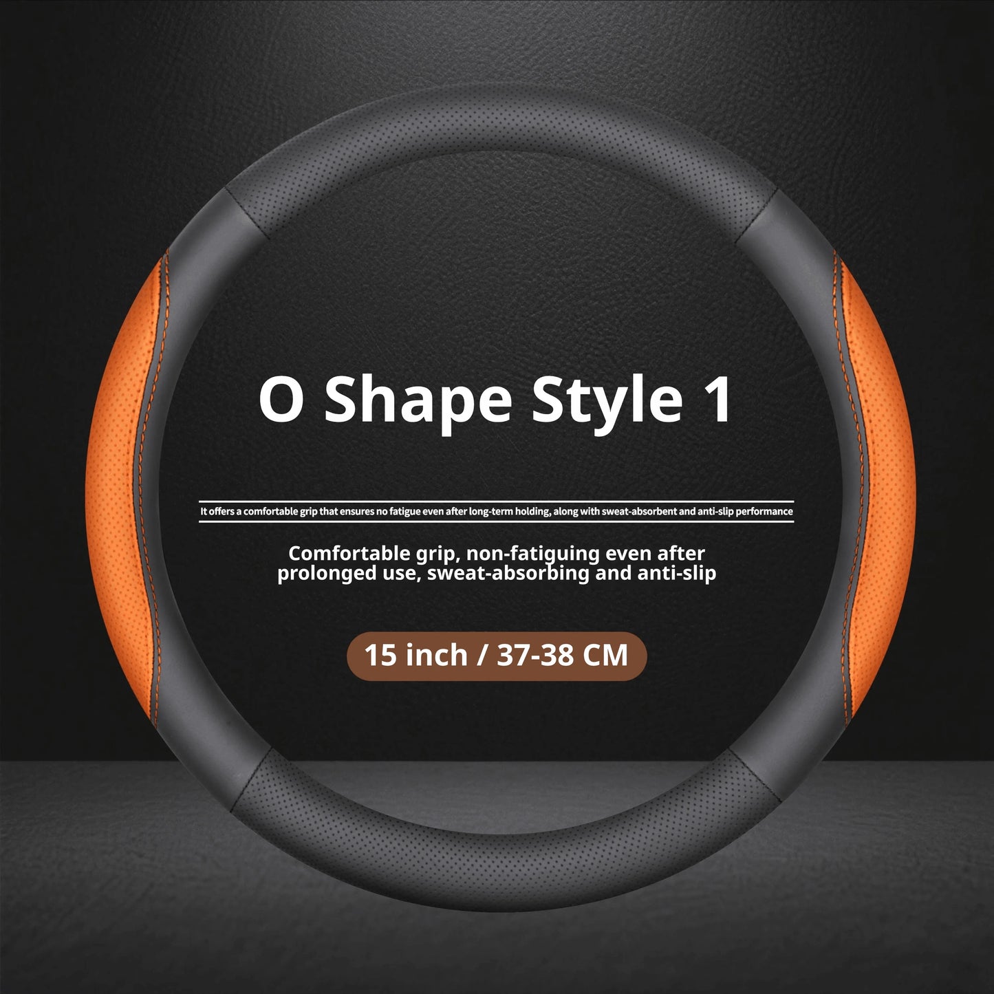 Jetour Nappa Leather Steering Wheel Cover - Round Shape / Style 1