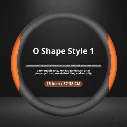 Jetour Nappa Leather Steering Wheel Cover - Round Shape / Style 1