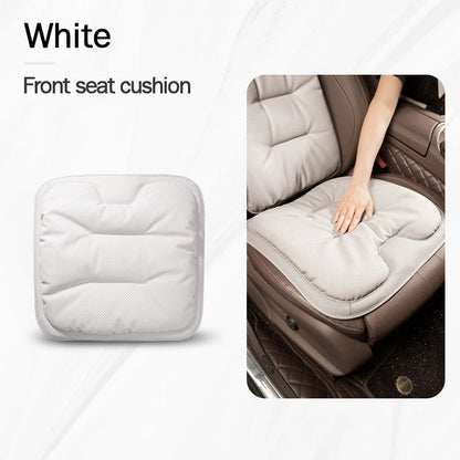 Universal PU Leather Car Seat Cover – Waist Support Cushion, Four Seasons Protector - 1PC Brown Seat