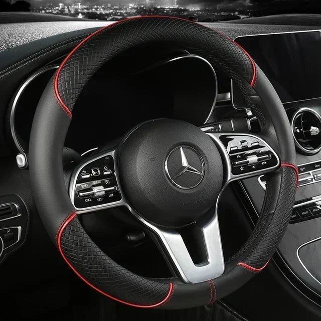 SEAT Microfibre Steering Wheel Cover - Red