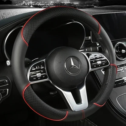 SEAT Microfibre Steering Wheel Cover - Red