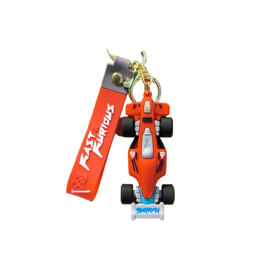 Formula 1 Racing Car Keychain - Red
