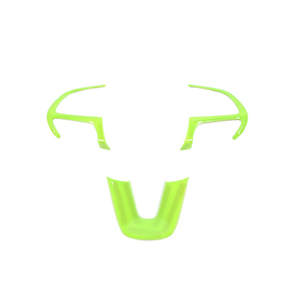 Dodge Carbon Fibre Steering Wheel Cover - Light Green