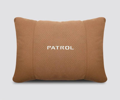 Nissan Patrol Headrest & Lumbar Waist Rest - Neck Support Pillow - Brown