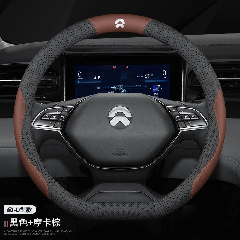 NIO Leather Steering Wheel Cover - Style 3