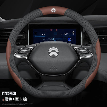 NIO Leather Steering Wheel Cover - Style 3