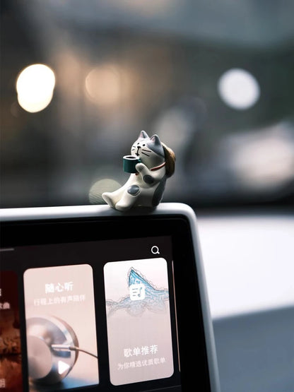 Cute Kitten Car Dashboard Ornament