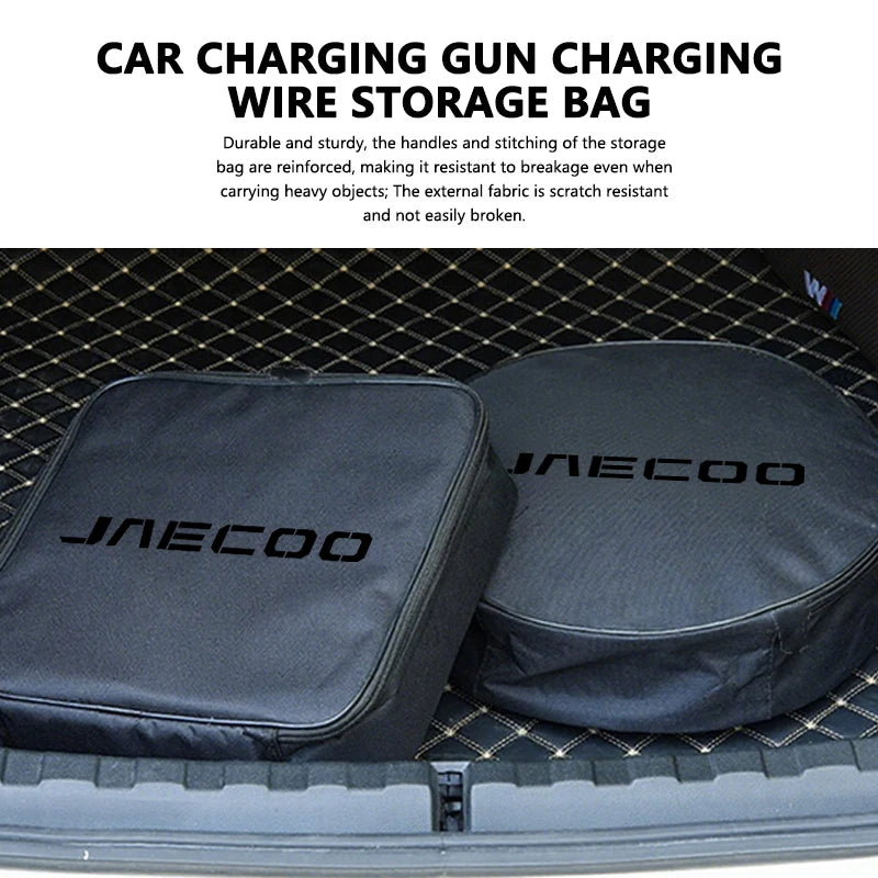 JAECOO J7 J8 Omoda C9 Rechargeable Gun Storage Cable Organizer Bag
