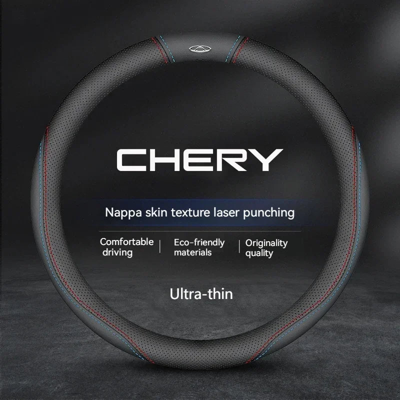 Chery Suede Leather Steering Wheel Cover