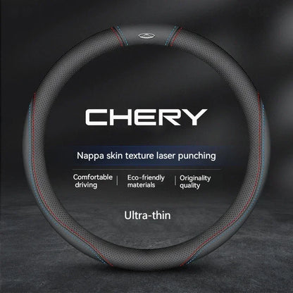 Chery Suede Leather Steering Wheel Cover