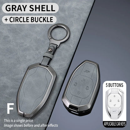 Zinc Alloy Leather Key Case Cover for GAC Trumpchi GS7 GS8 Remote