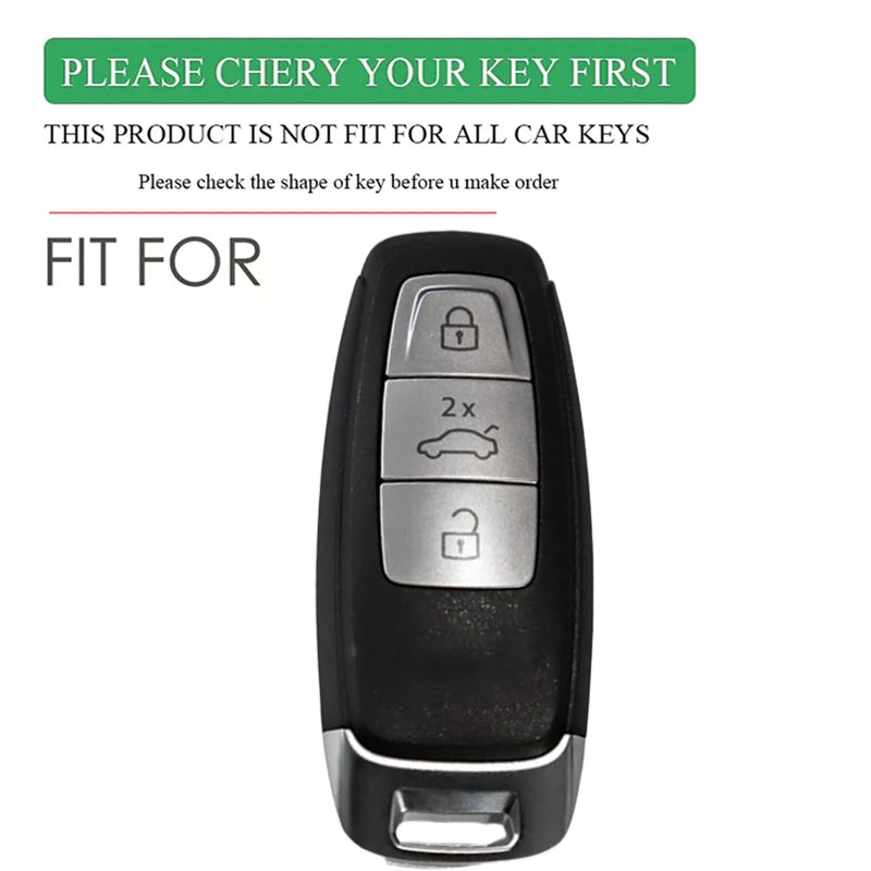 Audi Silicone Smart Key Case — A3 8Y, A6, A7, Q5, Q8, e-tron