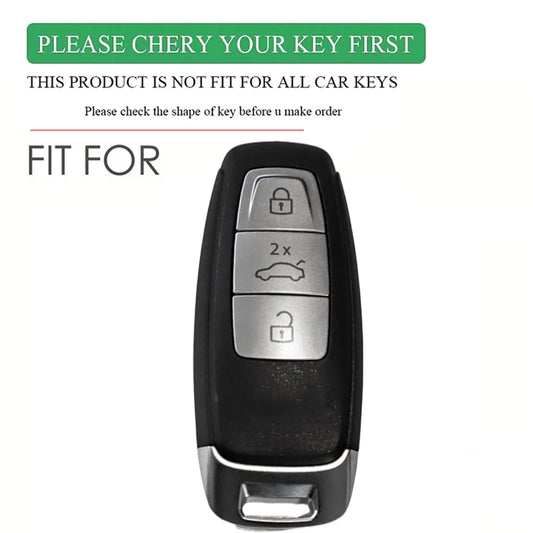 Audi Silicone Smart Key Case — A3 8Y, A6, A7, Q5, Q8, e-tron