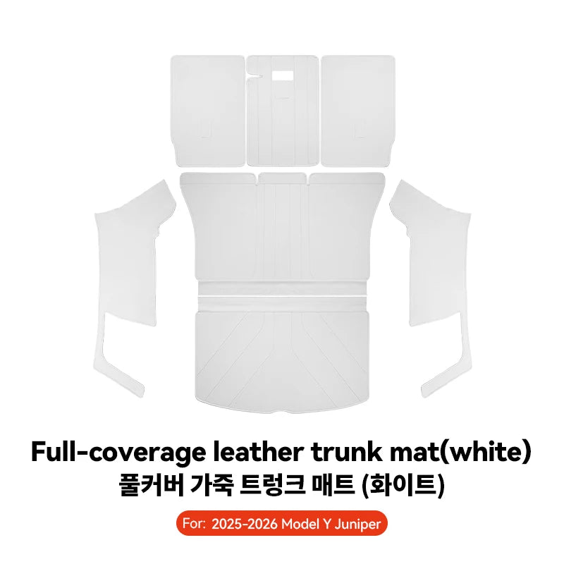 Tesla Model Y Juniper Leather Trunk Mat Waterproof Custom Liner