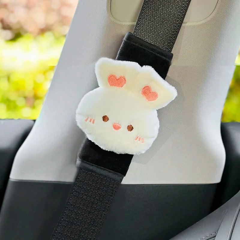 Car Seatbelt Pad Cover Short Cloud Bow Design Shoulder Cushion