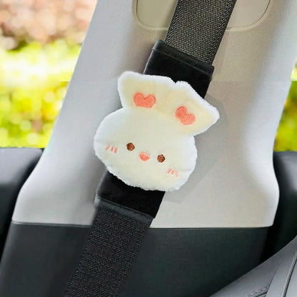 Car Seatbelt Pad Cover Short Cloud Bow Design Shoulder Cushion