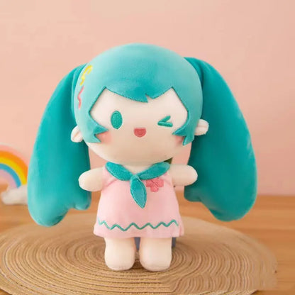 Kawaii Anime Girl Plush Keychain 13-18cm Soft Pendant Keyring