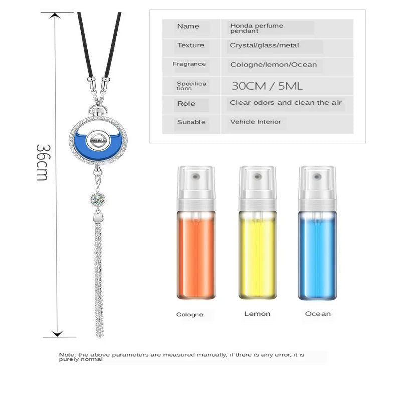 Nissan Metal Lace Car Air Freshener Hanging Pendant