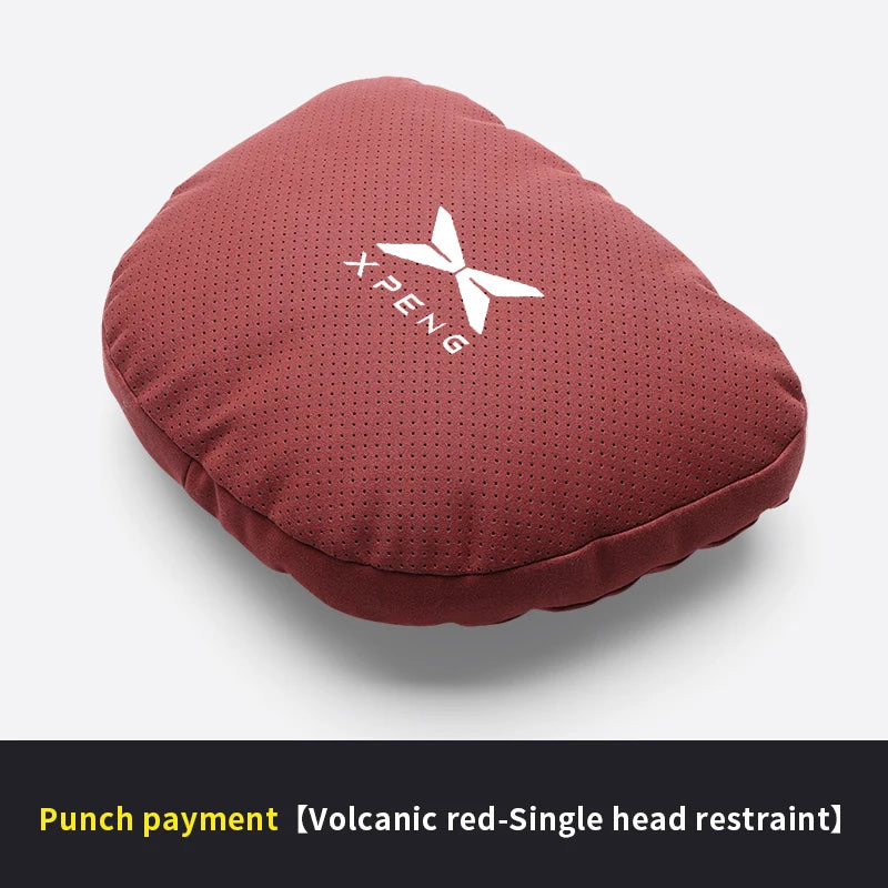 XPeng Neck Pillow and Lumbar Cushion - Red Headrest